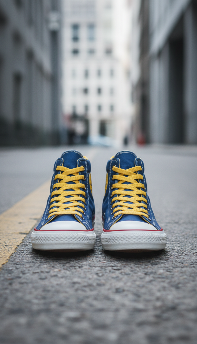 Sunburst Hi-Top Neon Accents